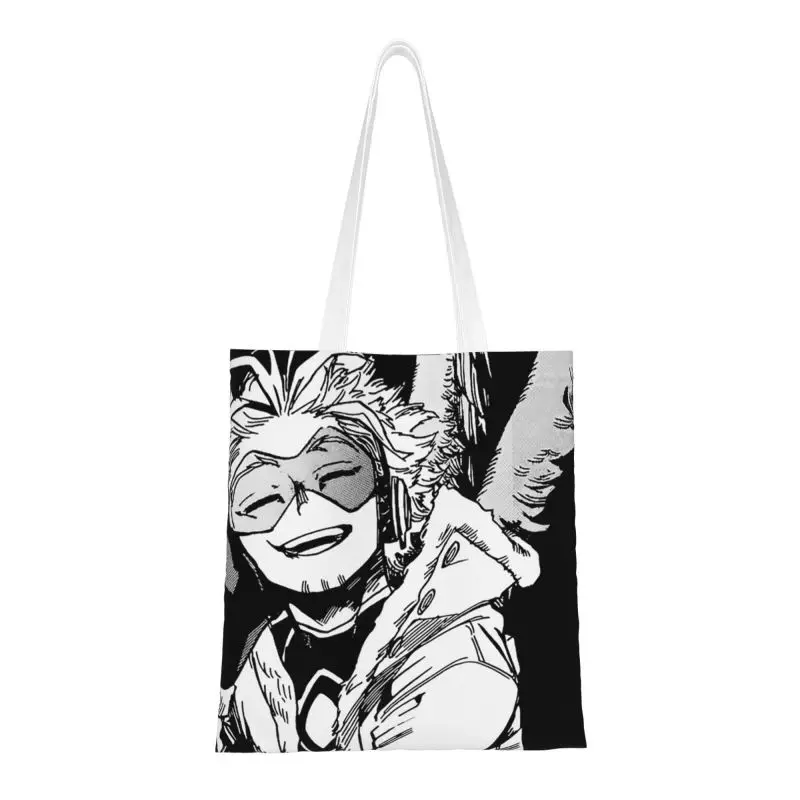 Fashion Printing My Hero Academia Tote Shopping Bags Portable Canvas Shopper Shoulder Bnha Mha Hawk Keigo Takami Handbag