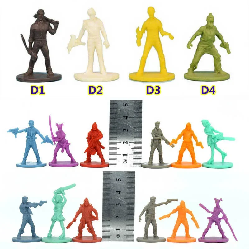 TRPG miniatures board game zombicide 2nd season herores survivors zombies figure KS expansion models