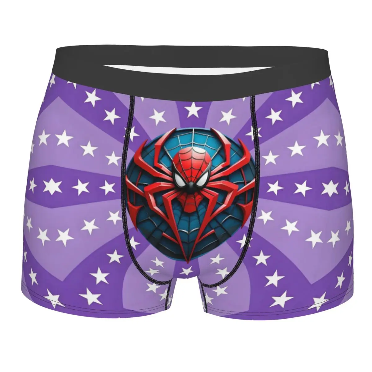 

Spider Man Cartoon Boxer Shorts For Men 3D Printed Marvel Hero Comic Kawaii Underwear Panties Briefs Breathable Underpants