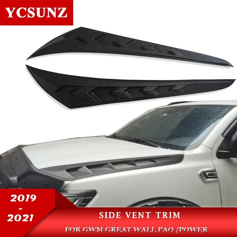 Side Vent Trim Cover For GWM Great Wall Pao Great Wall Power 2019 2020 2021 Pick Up Truck Car Accessories Ycsunz