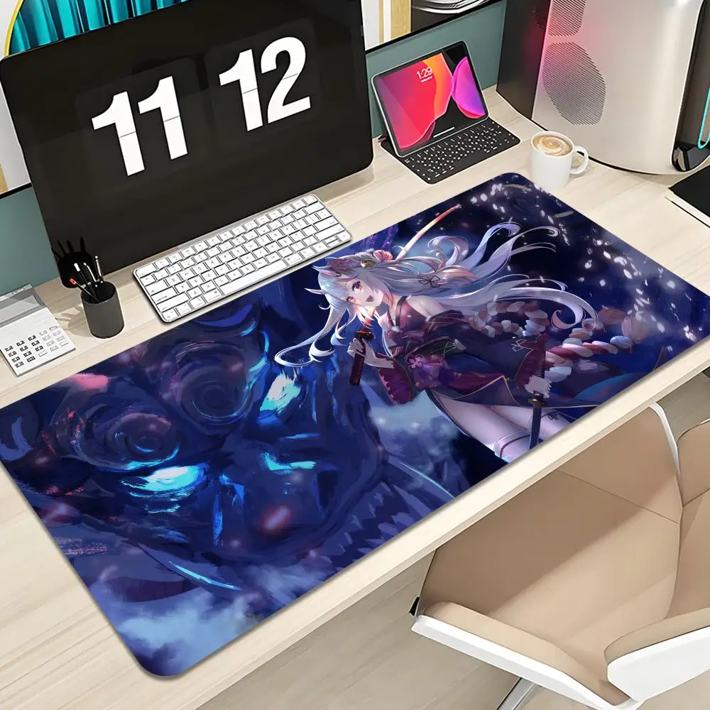 

Nakiri Ayame Mouse Pad Keyboard Mousepad large 1200X600 mm Desk Mat PC Gamer Office Carpet Home Table pad