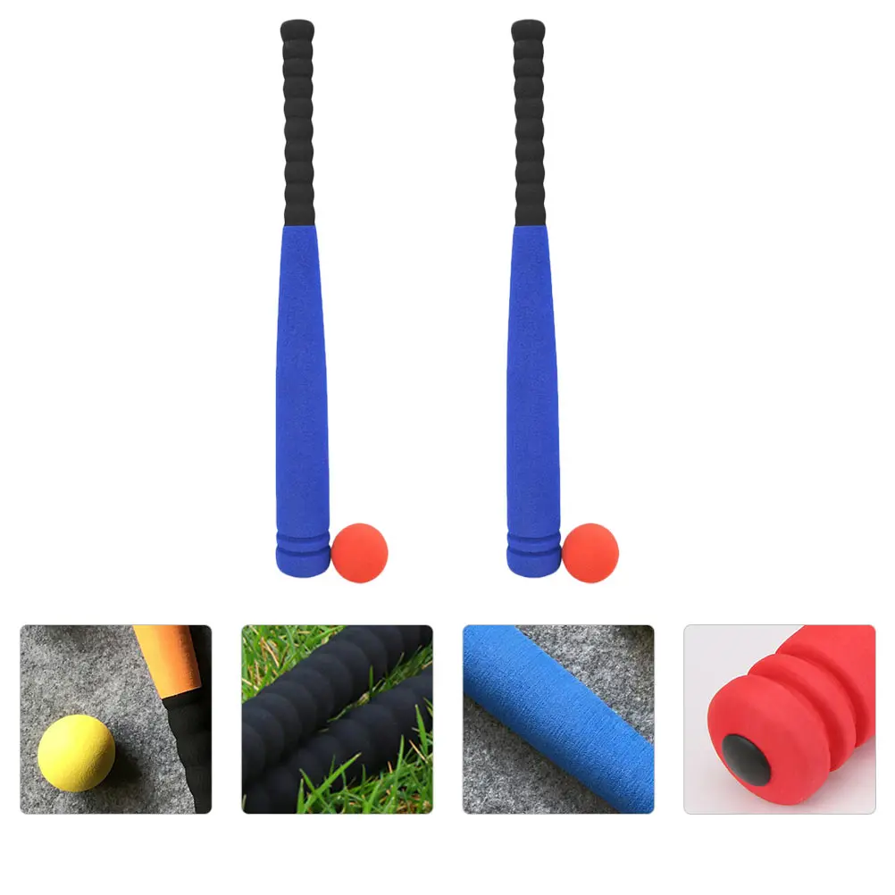 2 ชิ้นฟองน้ําไม้เบสบอลเยาวชนเด็กโฟมของเล่นของเล่นกลางแจ้งสําหรับเด็กนักเรียนวัยหัดเดิน