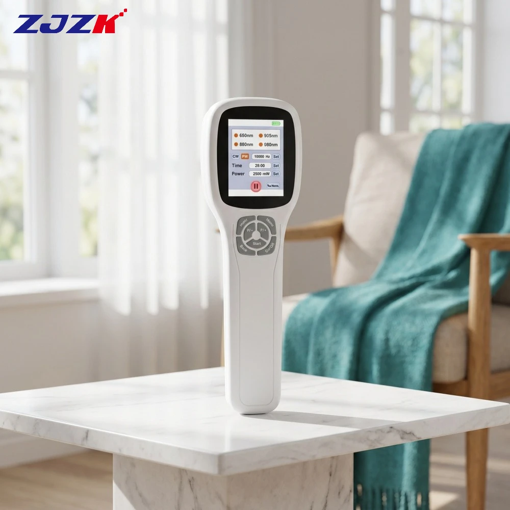 ZJZK Professional 2500mW Human& Pet Cold Laser Infrared Light Treatment for Elbow LLLT Laser Therapy for Arthritis Sciatica Pain