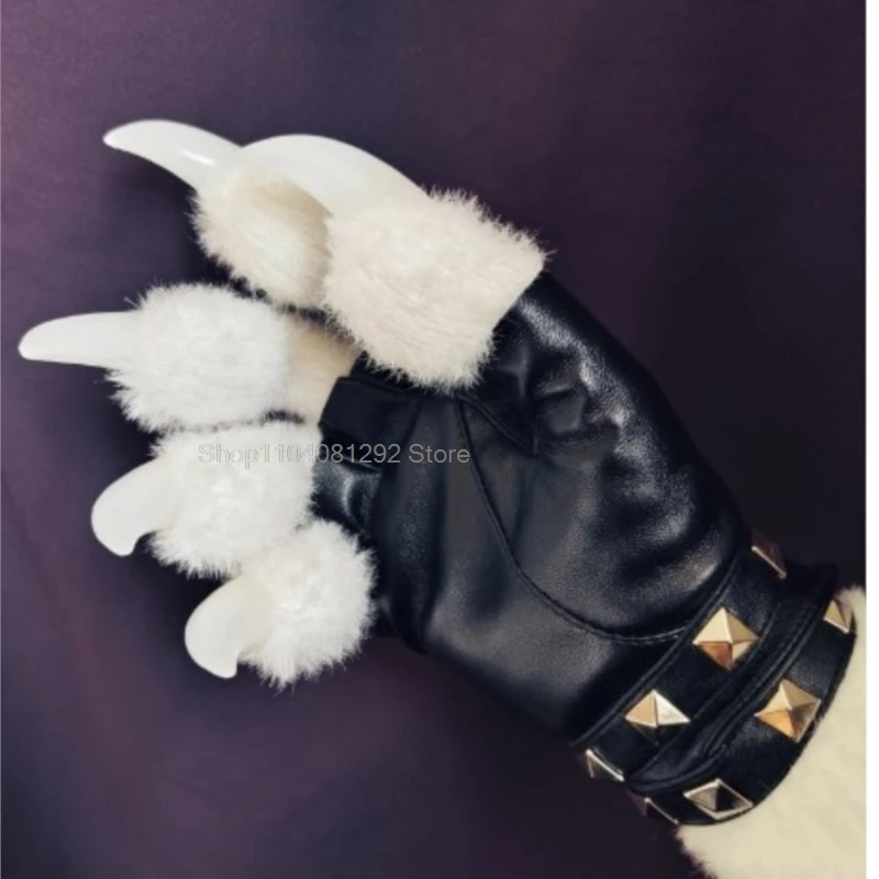 Furry Cosplay Gloves Decors Fursuit Paws Kigurumi Animal Cosplay Glove Handwear Wearable Kig Party Original Roleplay Accessories