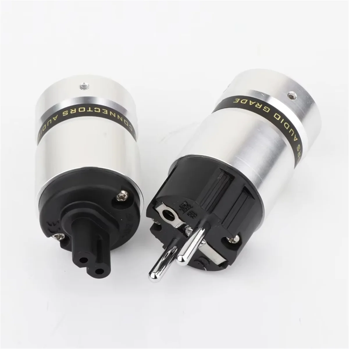 

ABNJ Hifi Figure 8 Разъем IEC C7 Аудио Разъем Schuko с родиевым покрытием + гнездовой разъем C7 IEC, вилка европейского стандарта