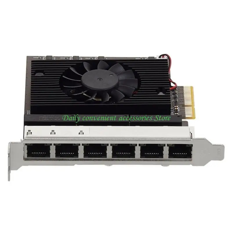 

97QB 2,5 гигабитный 6-портовый PCIe RJ45 Lan 10/100/1000/2500 Мбит/с чип 8125B 6 гигабитный порт