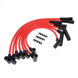 8Pcs 8.5mm Ignition Cable Spark Plug Wires With Clips 522R For Jeep Grand Cherokee Wagoneer Cherokee Briarwood Wrangler Comanche