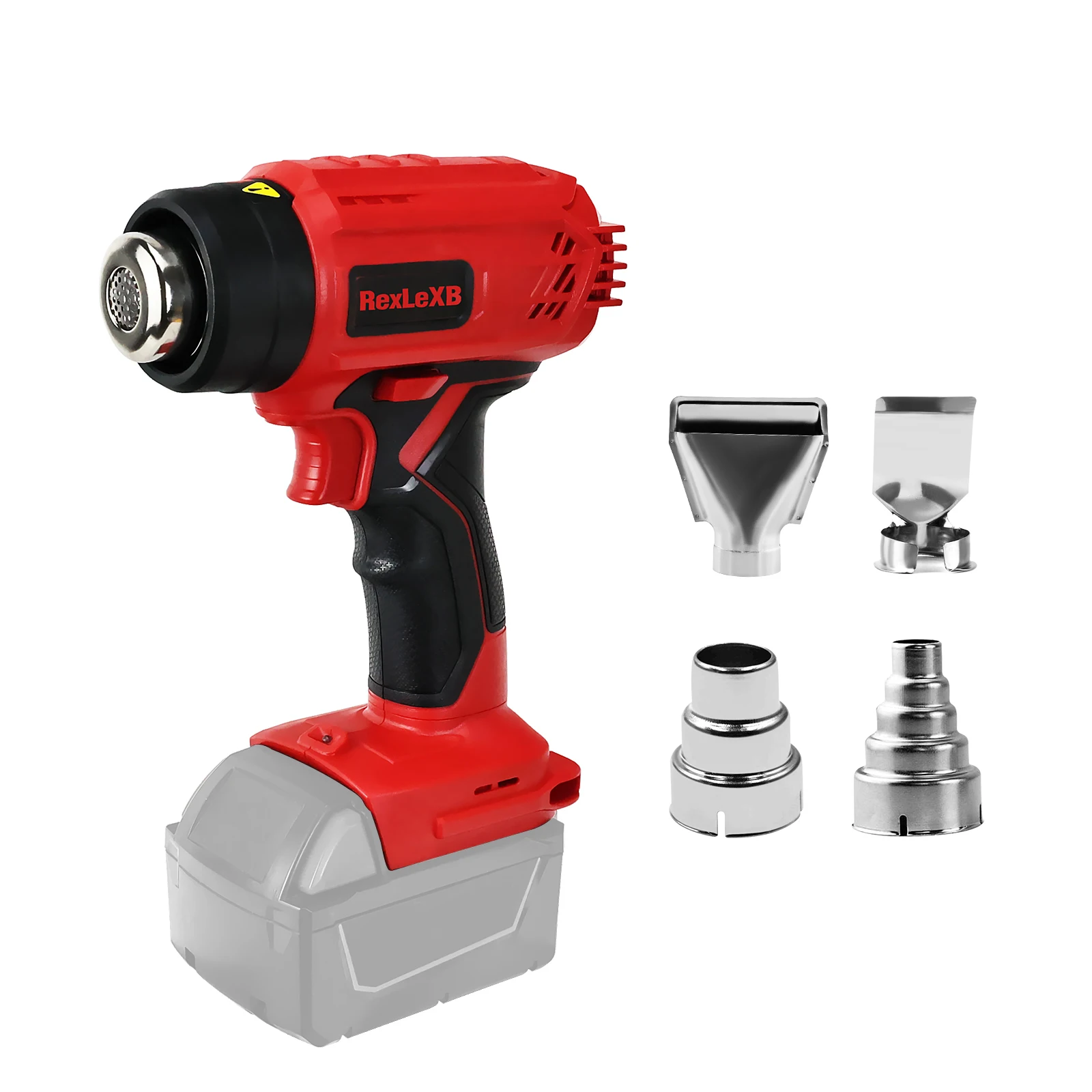 

400W Cordless Heat Gun Fit for Milwaukee 18V Battery Heat Shrink Wrapping Overload Protection Electric Hot Air Gun (No Battery)