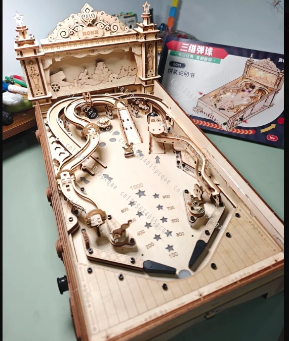 3D Pinball Manual Assembly Model Mechanical 3D Three-dimensional Puzzle Music Tenth-level Difficult