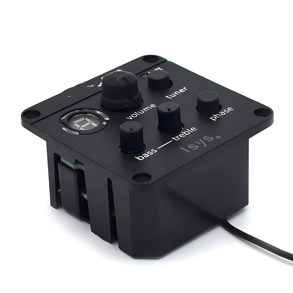 لاقط الجيتار الصوتي ميكروفون مزيج Preamp بيزو لاقط كلاسيكي الصوتية الغيتار EQ موالف بيزو لاقط ل فيشمان ISYS + الملحقات