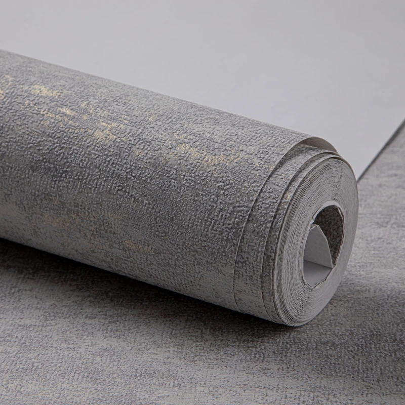 

Gray Non-Woven Modern Minimalist Scandinavian Wallpaper Cement Gray Wind Wallpaper Living Room Bedroom Papel De Parede