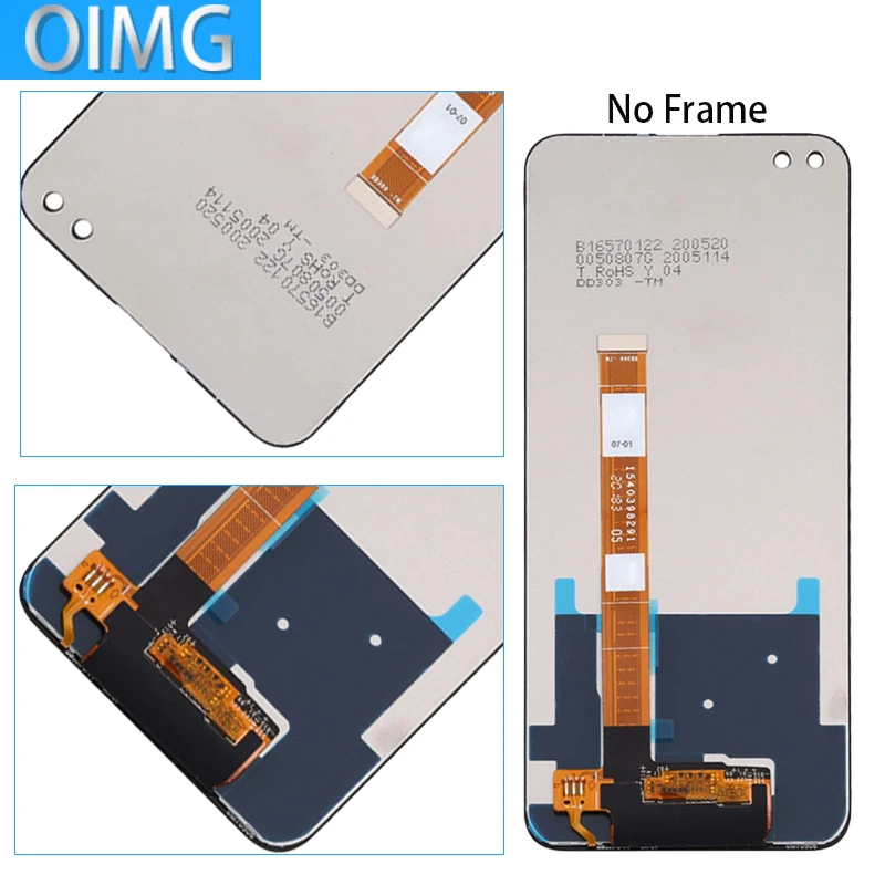 For OPPO Realme 6 Pro Original LCD Display with Frame Touch Screen Digitizer Assembly, Replacement Parts,RMX2061, RMX2063