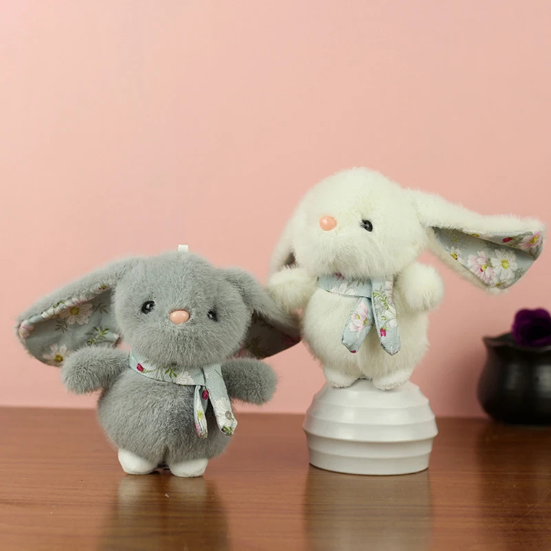 Brinquedo macio de coelho rural encantador, parceiro de dormir infantil, imaginação de desenhos animados, presente ideal para crianças