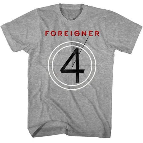Foreigner 4 Studio Album Men's T-Shirt Cover Art 80s Rock Band Concert
