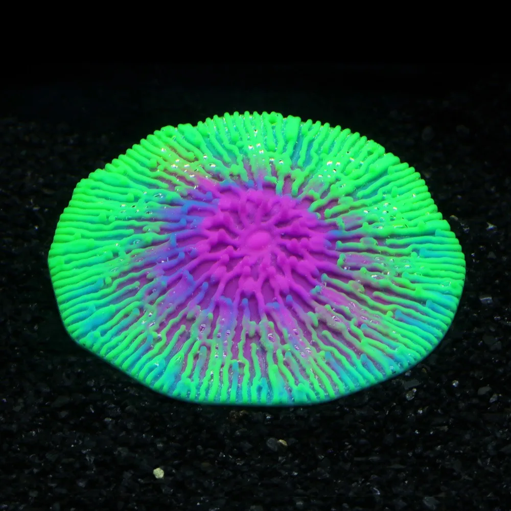 

Realistic Silicone Coral Plant Colorful Non-Toxic Luminous Coral Fluorescence Artificial Plant Fish Tank Landscaping