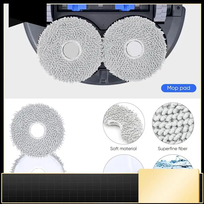 

For ECOVACS DEEBOT T30S Robot Vacuum Cleaner Main Side Brush Hepa Filter Mop Cloth Dust Bags Replacement Parts