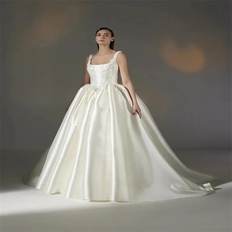 Sleeveless Princess Wedding Dress for Bride Elegant Beautiful Wedding Dress A Line Style Dress for Women Customized 2025   ﻿