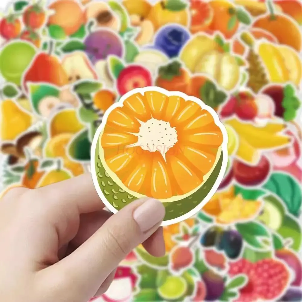 

1set Cartoon Creative Vegetable and Fruit Stickers Cute Cognitive Notebook Phone Decoration Waterproof Stickers Drawing Paper