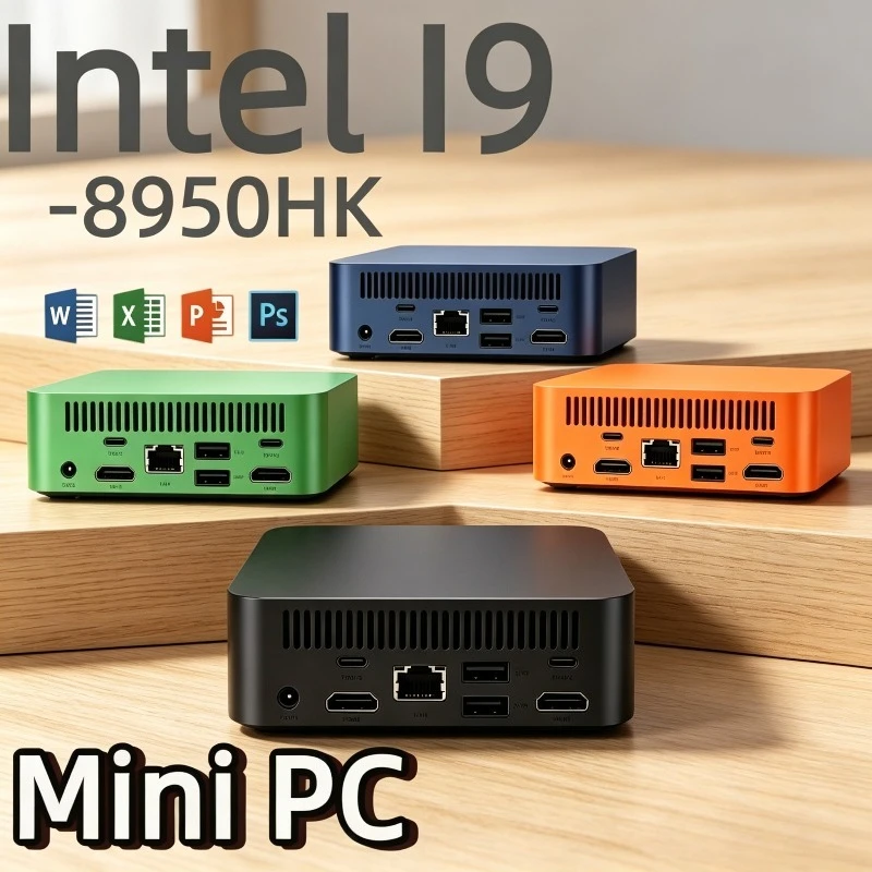 2026 High Performance New MINI PC  Core i9 8950HK 16GB RAM 1TB 2TB SSD WIFI 6 BT5.2 4K HD Mini Gaming Office Study Pc