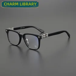 High Quality Fashion Reading Glasses Men Titanium Designer Luxury Brand Retro Women Eyeglasses Frame Prescription Myopia Eyewear
