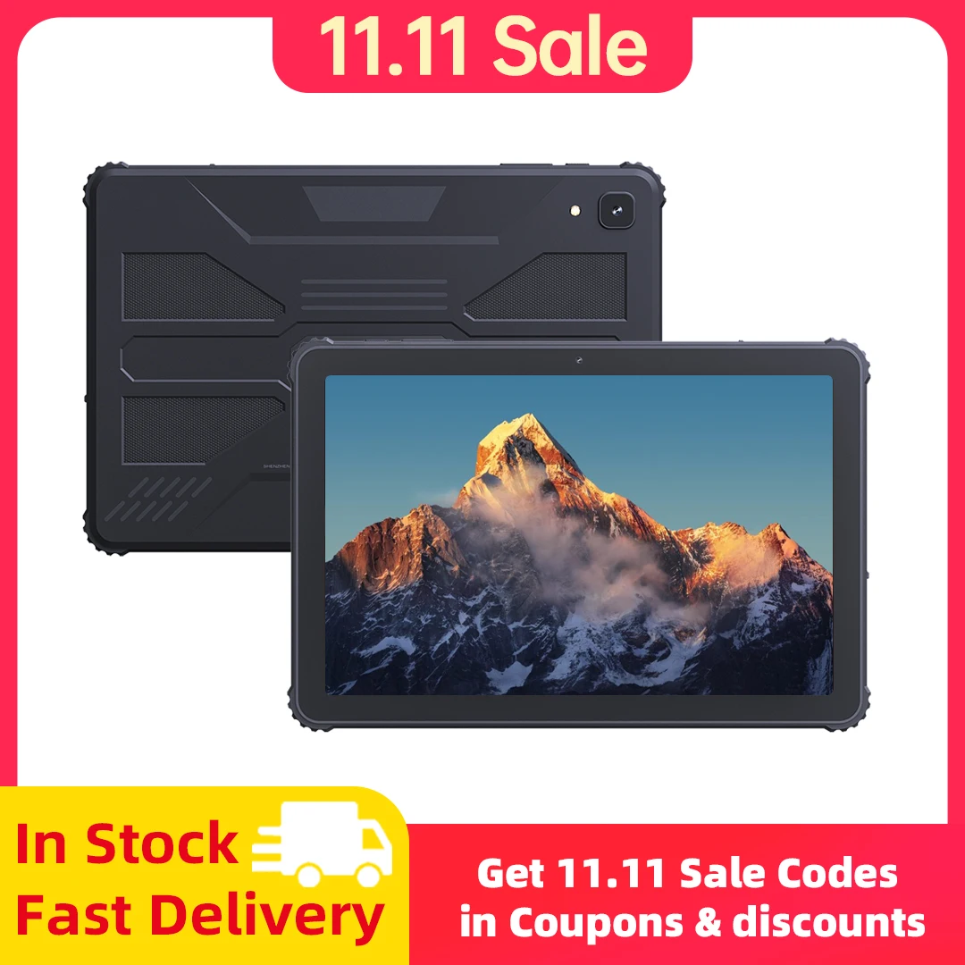Cubot TAB KINGKONG, 견고한 태블릿 Android 13, IP68 방수, 16GB RAM(8GB+8GB 확장), 256GB ROM(TF 카드 최대 1TB 확장 지원), 10.1인치 FHD+ 화면, 10600mAh 배터리, 4G 태블릿pc, tablet, OTG, GPS, WIFI, 16MP, 옥타 코어, 듀얼 4G, 듀얼 스피커, 장바구니 및 컬렉션에 담기