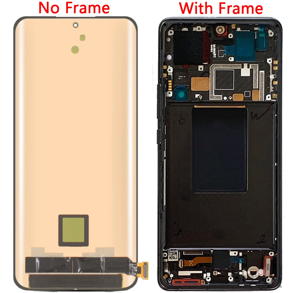 For Xiaomi Mi 12 Pro LCD Screen Display With Frame 6.73“ Mi 12 Pro 2201122C 2201122G Display Touch Screen LCD Parts