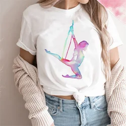 Love to Dance tshirt women designer Japanese manga top girl graphic 2000s Japanese clothing