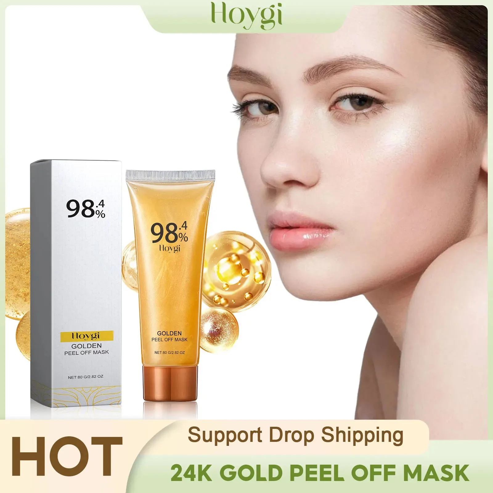 Golden Peel off Mask Deep Cleansing Remove Blackheads Whitening Reduce Large Pores Oil Control Facial Tear off Mask