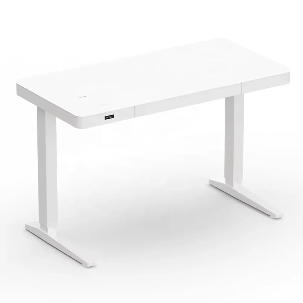 4-Legs Ergonomic Eco-Friendly Height Adjustable Electric Drafting Table Tilt Desk Top for Home Office School Hotel Use