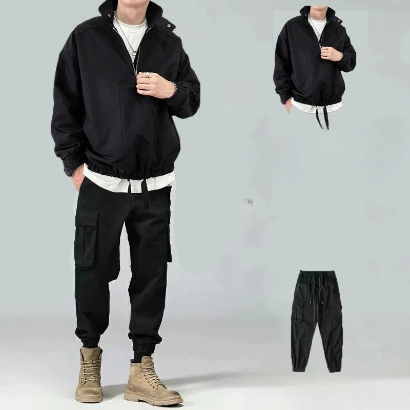 Spring Autumn New Men's Shell Jacket Coat Korean Style Trendy Stylish Casual Versatile Complete Outfit Menswear view 2