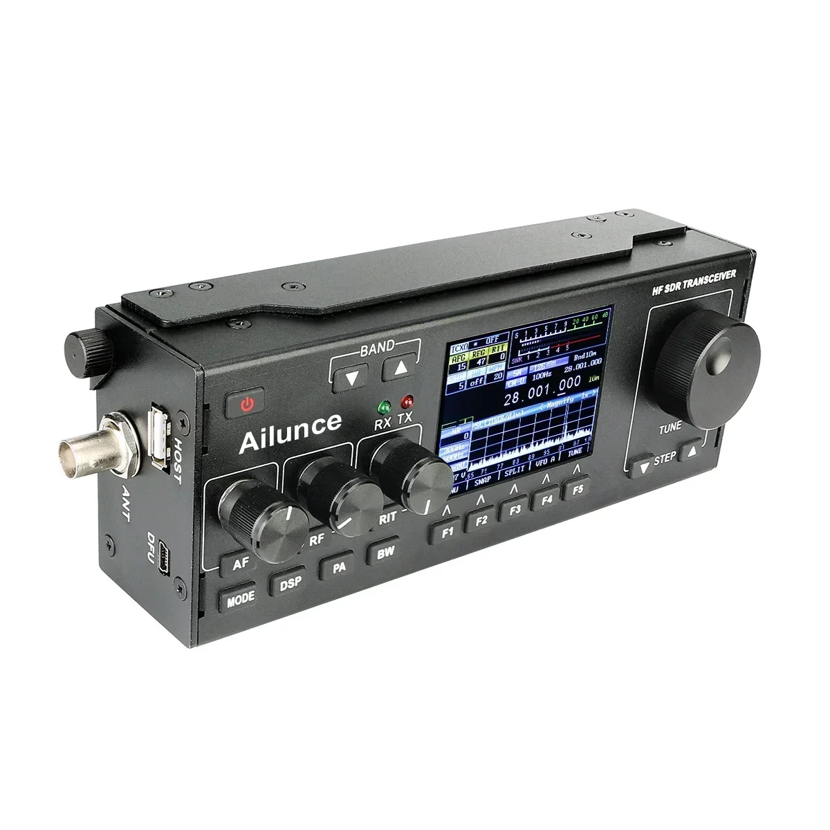 

2025 HF SDR Transceiver Amateur Radio Single Sideband Radio SSB LSB CW AM FM Ham Mobile Transceiver Spectrum Dynamic Waterfall