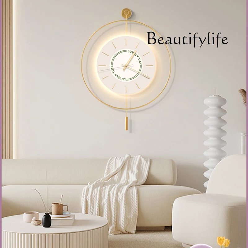 R silencioso relógio de parede único redondo europeu escritório redondo relógio de parede amarelo dourado metal relogio digital decoração do quarto