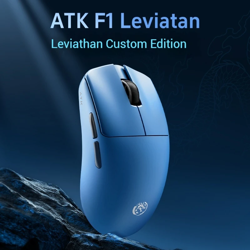 ATK LEV F1 Co-branded Customized Edition Office Esport Gaming Bluetooth Wireless Mouse Hole-less Lightweight Ergonomic Valorant