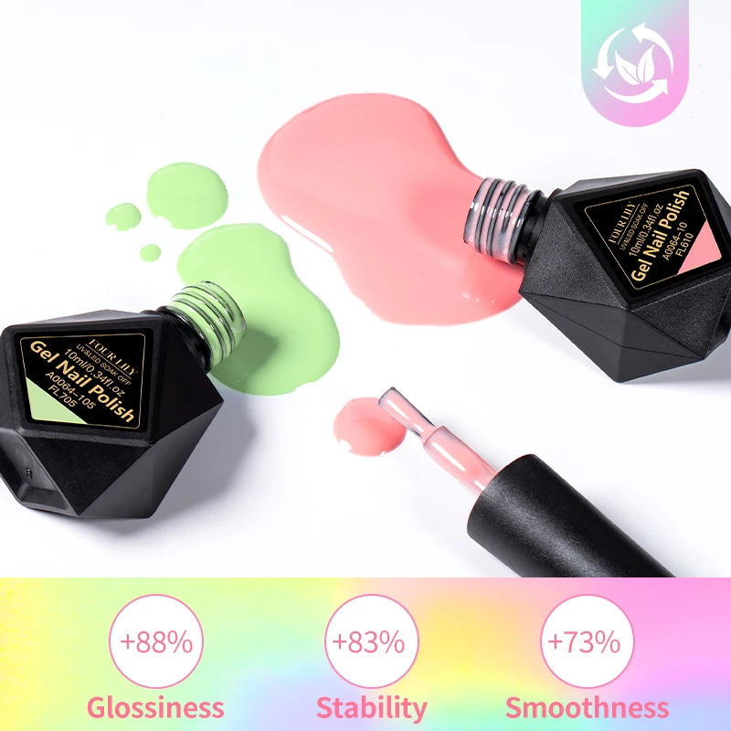 7-teiliges Set 10ml Einfarbiges UV-Gel Nagellack Set Macaron Nude Weinblau Lila Abziehbarer Maniküre-Gel DIY Salon Nagelkunst Zubehör – Detail 3