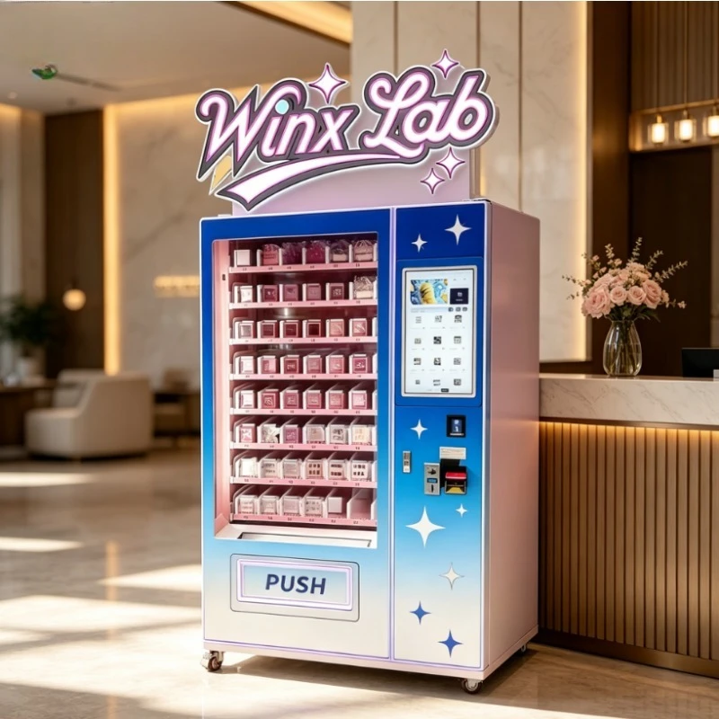 Commercial Touch Screen Beauty Vending Machine for Eyelash Earring Shopping Mall Retail with Free Custom Stickers