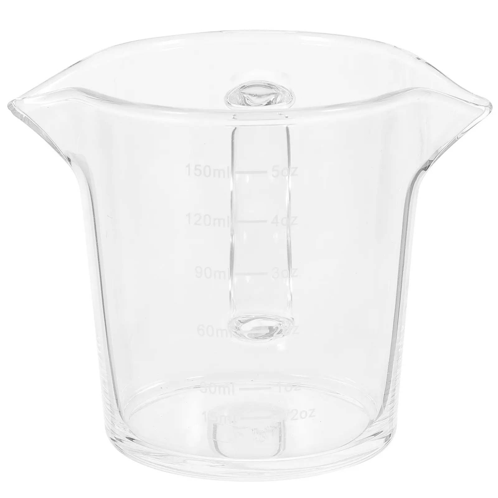 Transparent Glass Dual-Spout Milk Cup Exquisite 150Ml Mini Coffee Pot Creamer Pitcher for Home Cafe Restaurant Use Small Glass