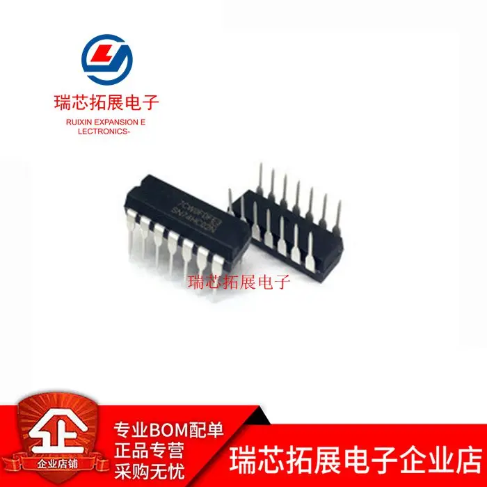 

30pcs original new SN74HC02N 74HC02 DIP-14 4-channel 2-input NAND gate chip