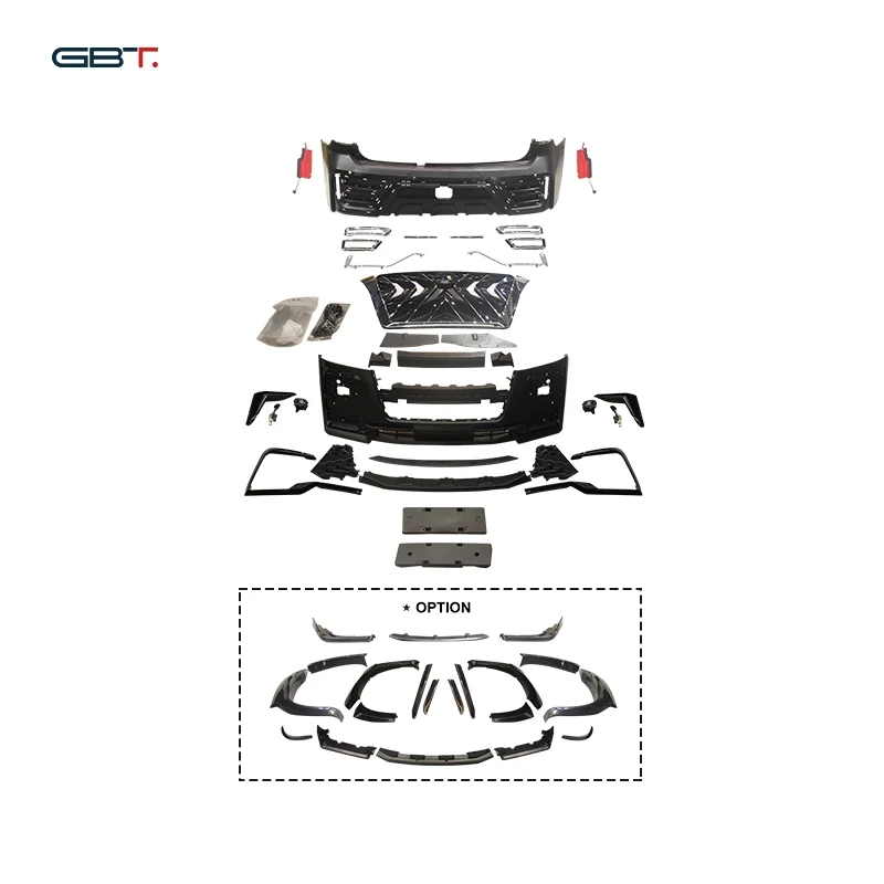 Gbt Upgrade Black Hawk Bodykit Grille Front Rear Bumper for Nissan Patrol Y62