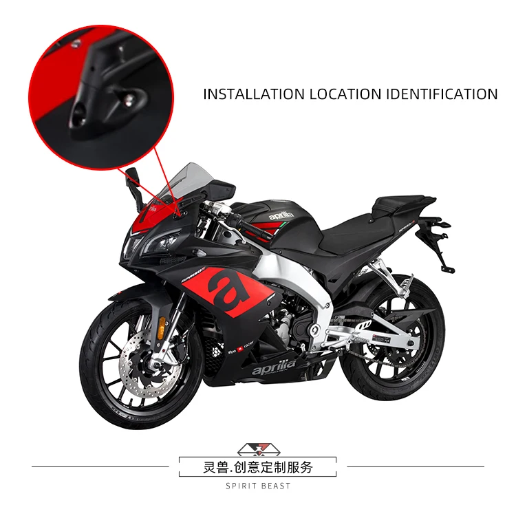 Spirit Beast motorcycle camera bracket Action Cameras Holder rearview mirror Driving Recorder Bracket For aprilia gpr150