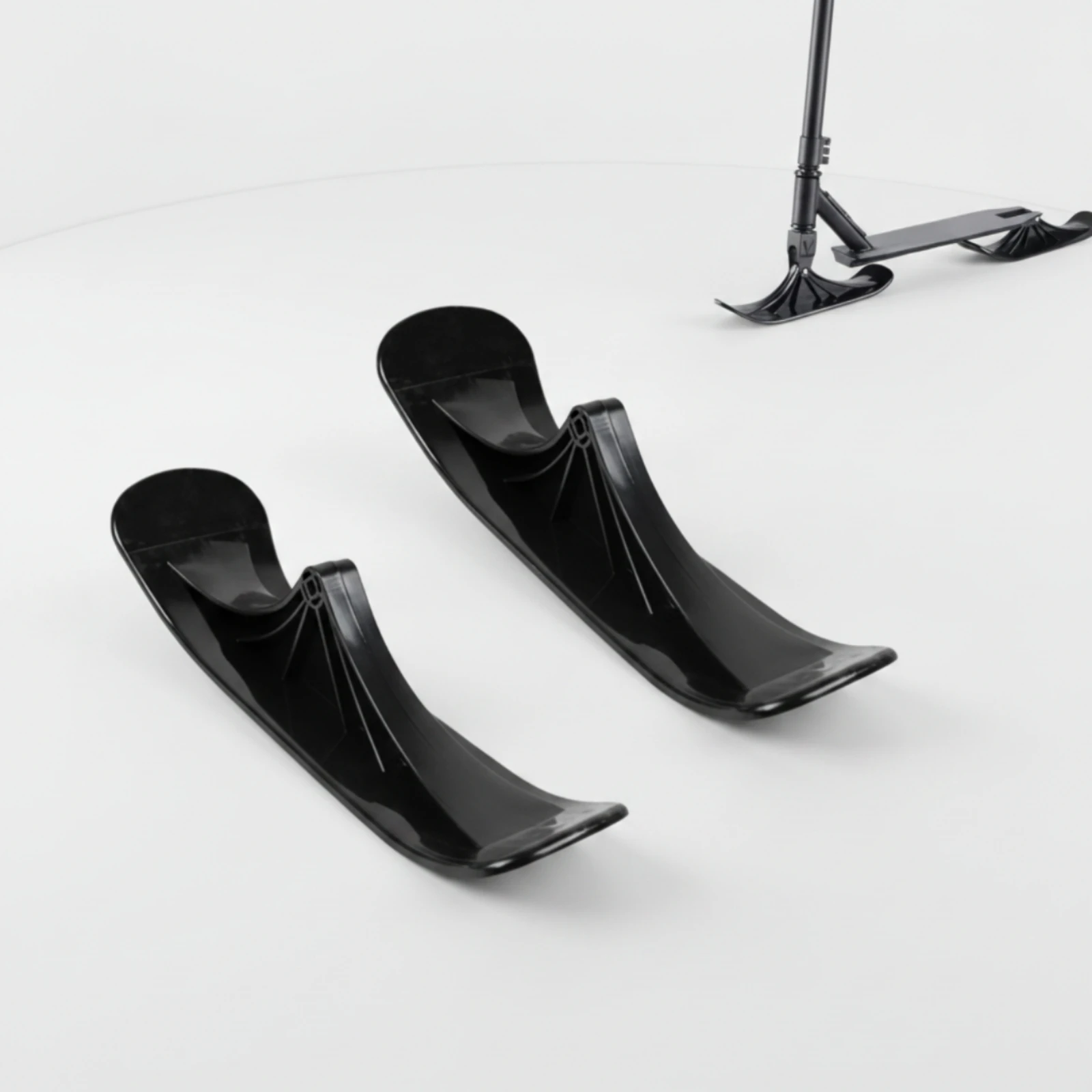 2 Pieces Curved Ski Scooter Adapter Lightweight Snow-Ski Scooter Conversion Attachment Replacement Parts Long-Lasting