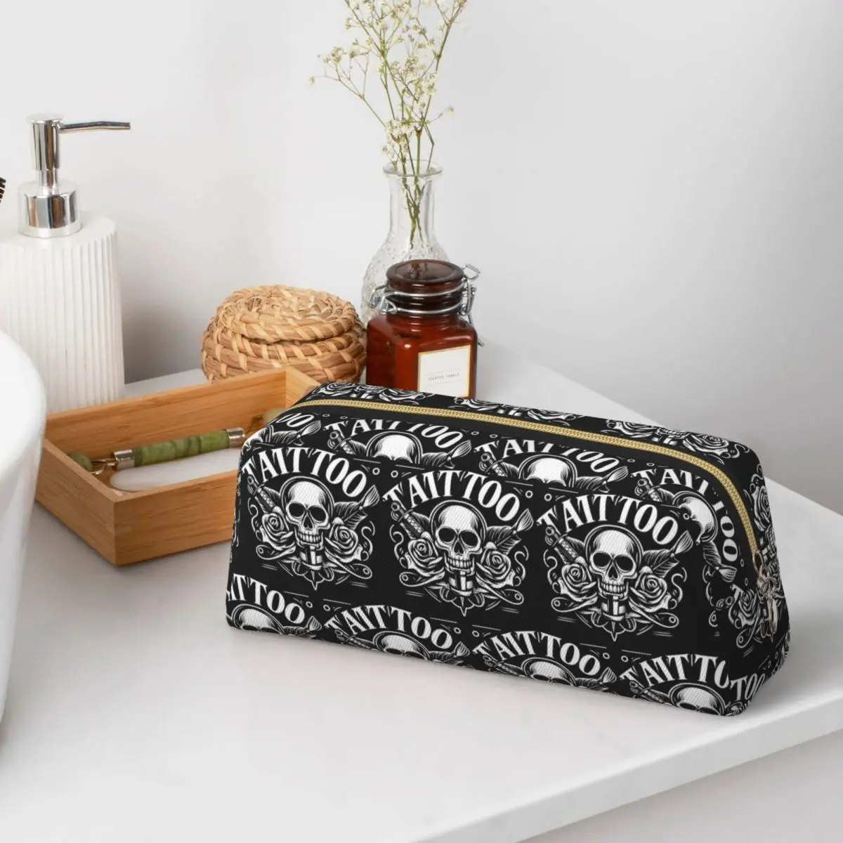 Custom Bib Tattoo Artist Tattooists Pencil Cases for Students Gifts Pen Box Pencil Bag Pencil Pouch Pen Holder