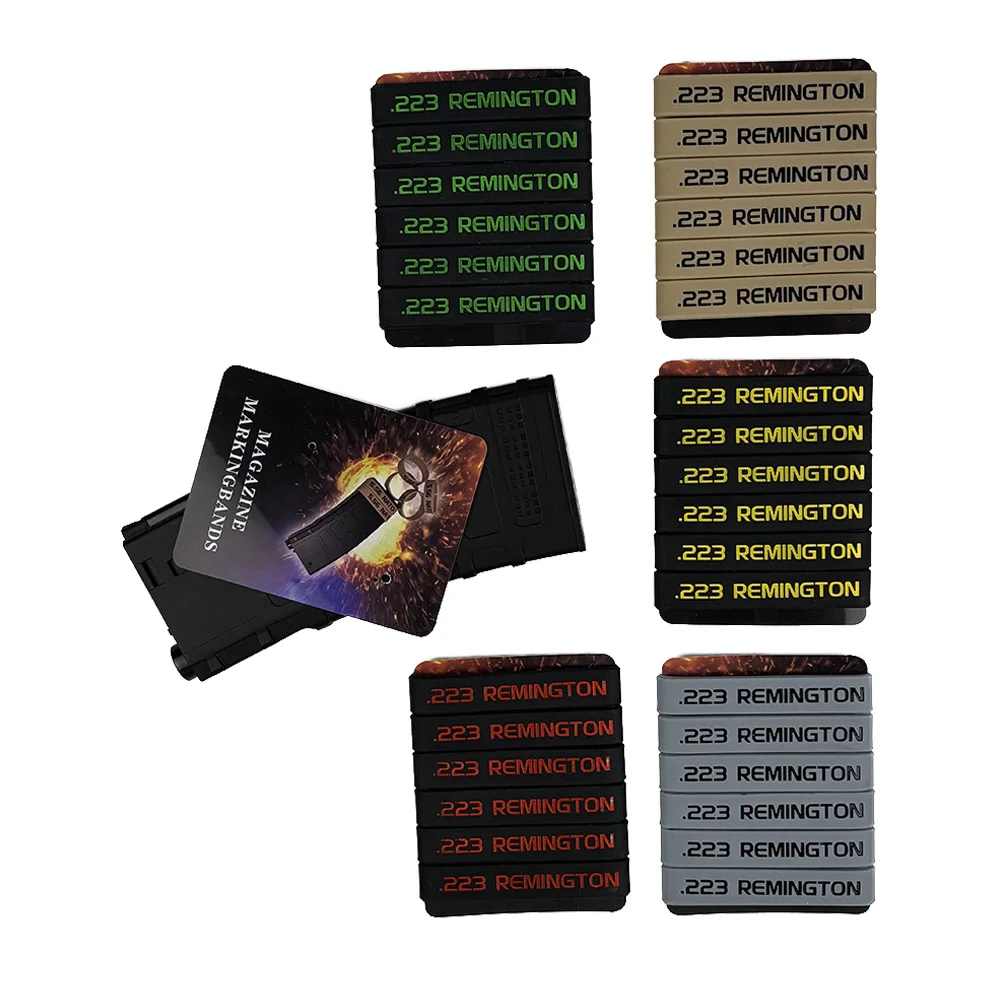 6 Pack Magazine Marking Band for 223 REM Magazine Marking Rubber Band Muti-Colors Convenience For Gun Safety