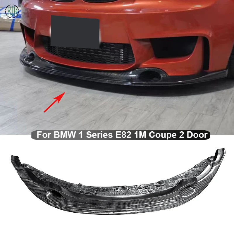 Carbon Fiber For BMW 1 Series E82 1M Coupe 2 Door 2011-2013 Car Front Bumper Splitter Front Lip Chin Spoiler Diffuser Parts