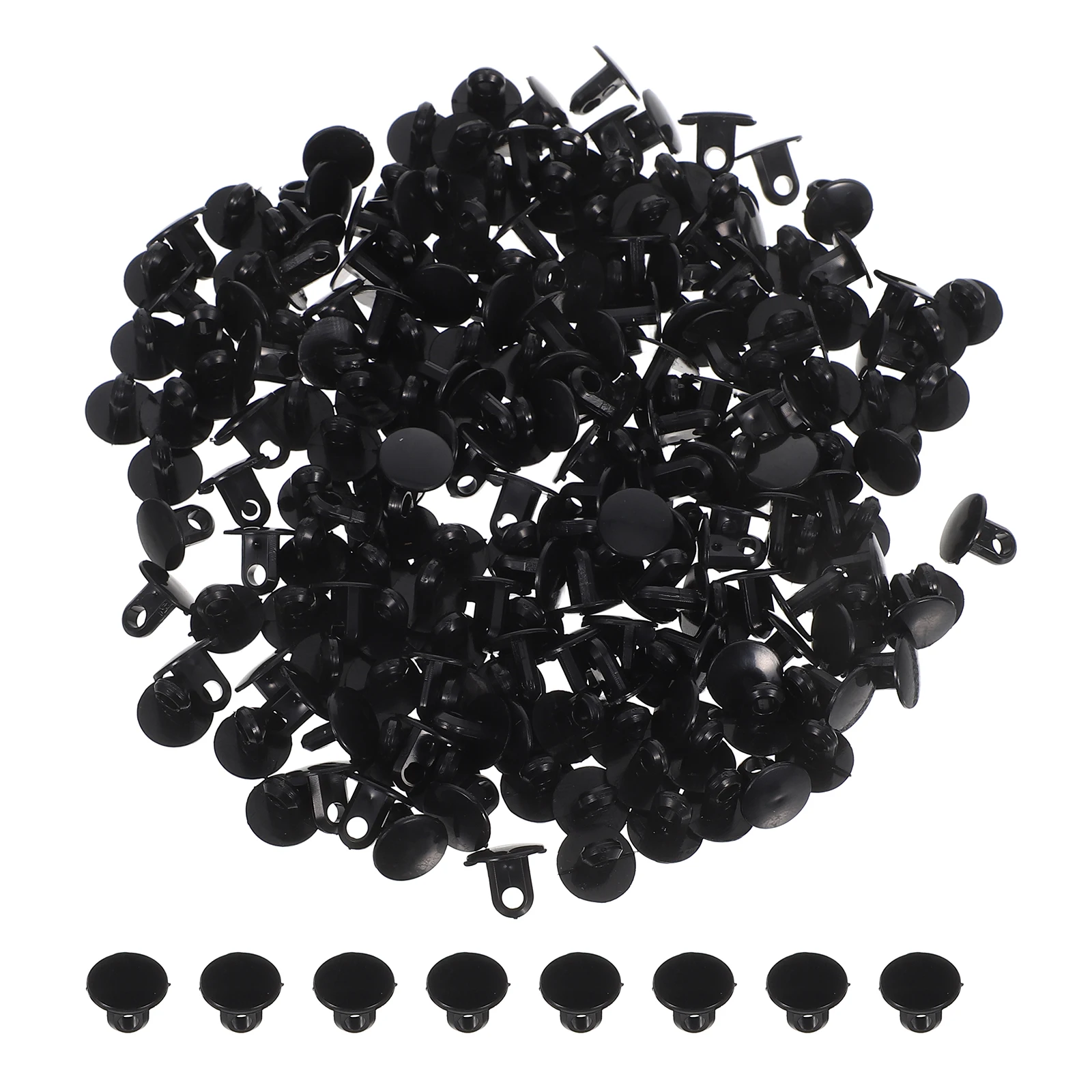 100 pezzi di accessori per infilare la palla, fibbia per tubo, connettore per corda in plastica morbida per attrezzature per l'allenamento della boxe, parti della sfera di ritorno al polso