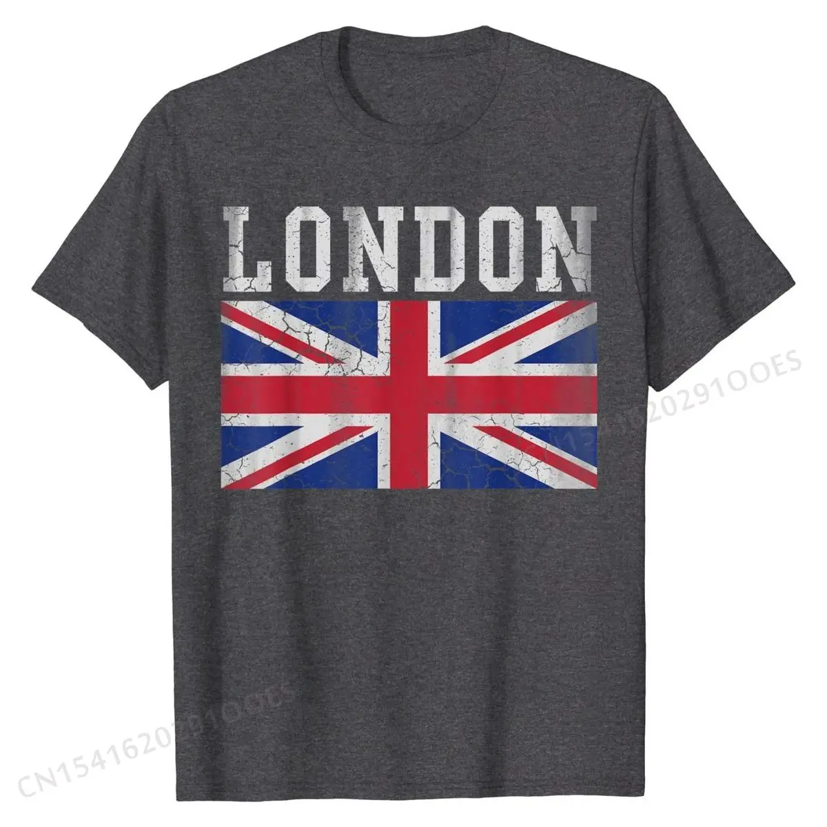Vintage London England Union T-Shirt Graphic Men T Shirts Fitness Tight Tops Shirt Cotton Cool