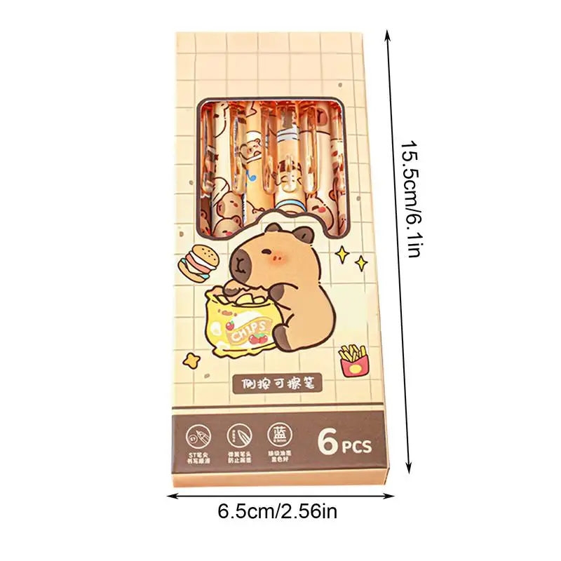 أقلام الكتابة رائعتين الحيوان نمط أقلام الحبر قابل للسحب القرطاسية مجموعة 0.5 مللي متر غرامة نقطة المجلات لوازم للكتابة السلس