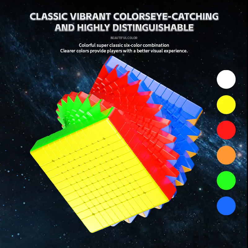 SENGSO 11x11x11 Cube Speed Cube Puzzle - Professional High-Order Cube, Smooth Anti-Pop Design for Competition Educational Toy