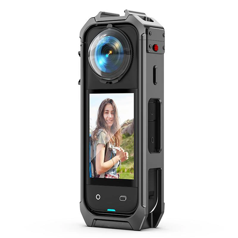 

Panoramic Camera Aluminum Alloy Protective Cage Rig Expand Cold Shoe Housing Frame Protection Border For Insta360 X5 Accessories