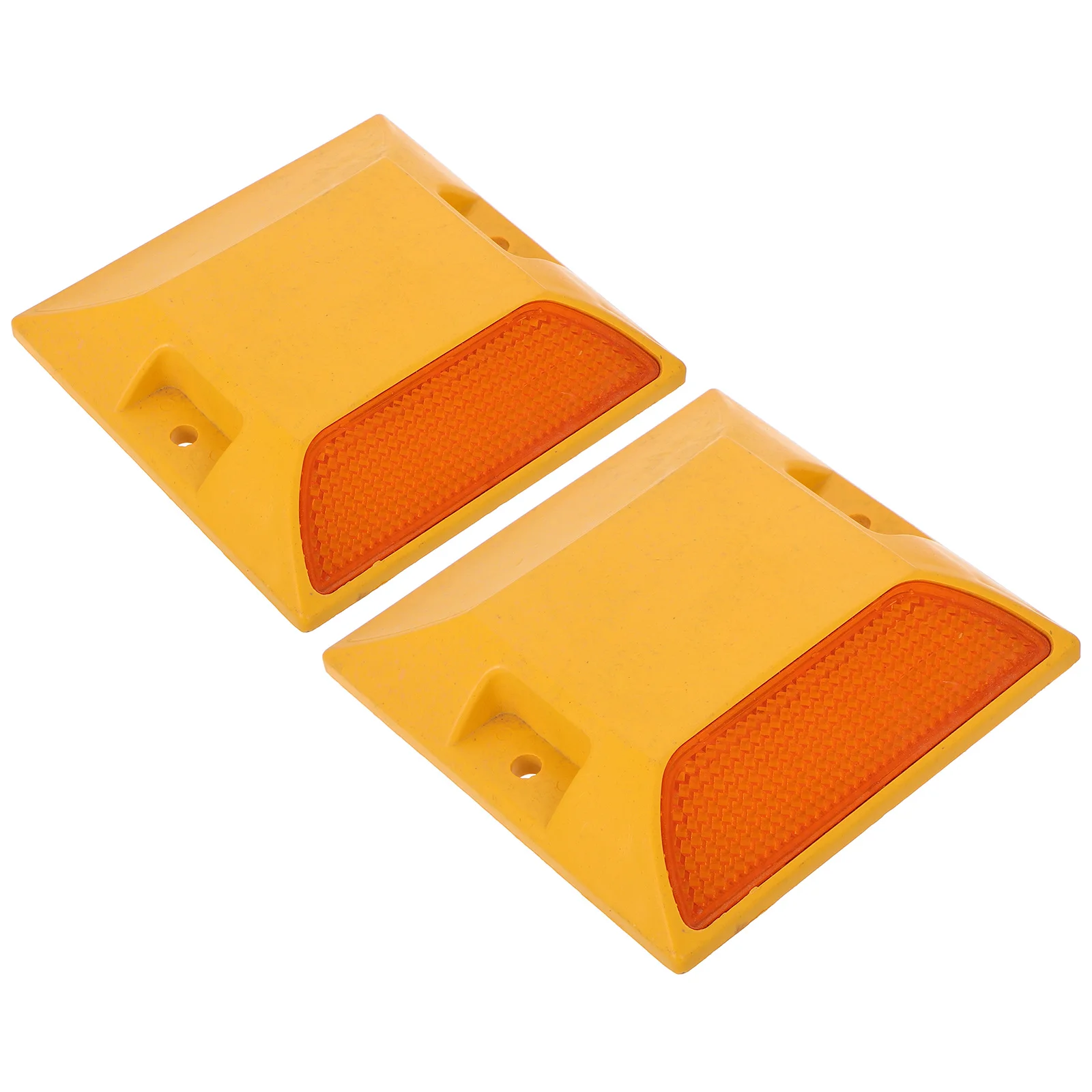 2 قطعة ترصيع الطريق العاكسة علامات الأرض لسلامة الرصيف على الطرق السريعة أجهزة التحكم في حركة المرور البلاستيكية المرتفعة #5