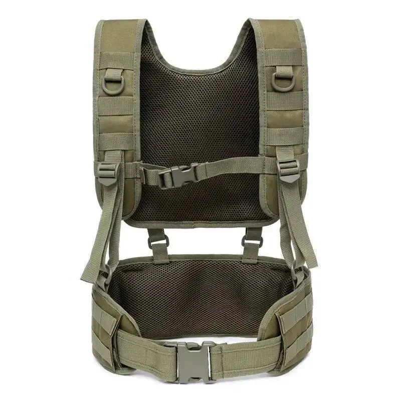 

Suspender Straps Tactical Padded Battle Detachable Airsoft Hiking Duty Belt With Comfortable Pads And Removable